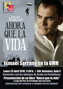 Cartel Ismael Serrano UMH